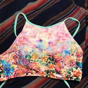 Altar’d State Succulent Halter Bikini Top